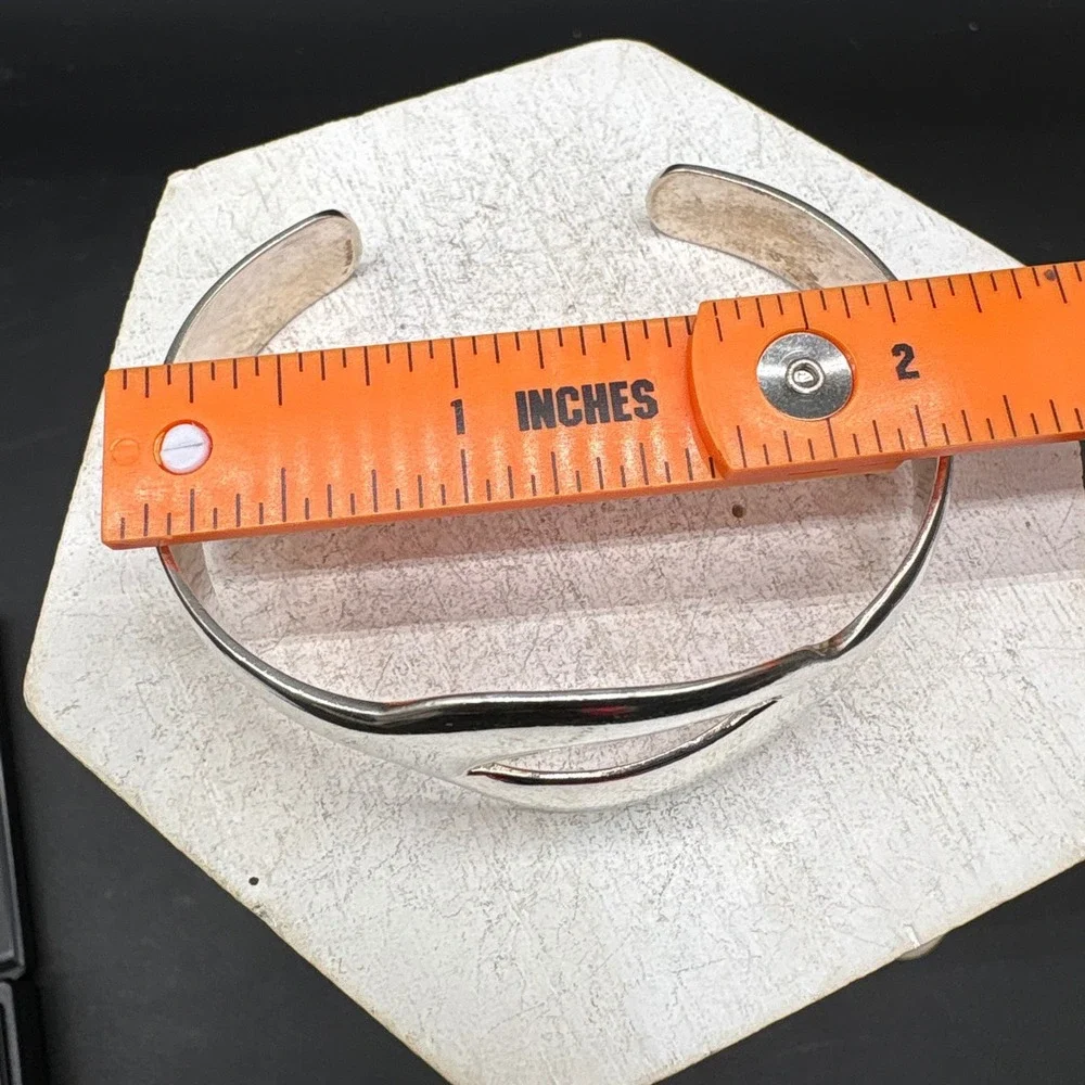 Taxco Cuff Bracelet Women OS Silver Excellent Modernist Sterling 925 Mexico